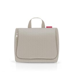 Trousse de Toilette Toiletbag XL Herringbone Sand en Toile