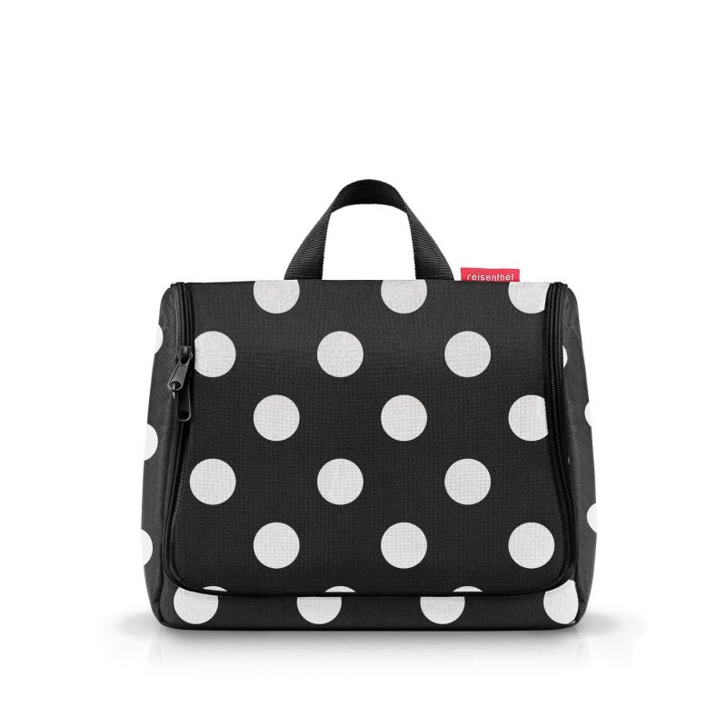 Trousse de Toilette XL Dots White en Toile