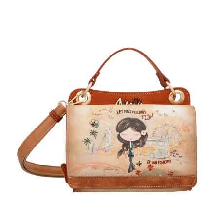 Mini Sac à Main Peace and Love en Synthétique