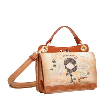 Mini Sac à Main Peace and Love en Synthétique