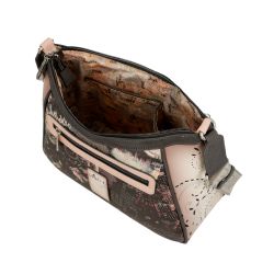 Sac Bandoulière Pink Peace and Love en Synthétique