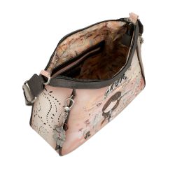 Sac Bandoulière Pink Peace and Love en Synthétique