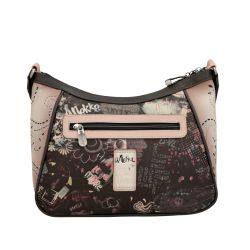 Sac Bandoulière Pink Peace and Love en Synthétique