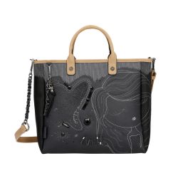 Sac Cabas Studio Navy Hollywood en Synthétique