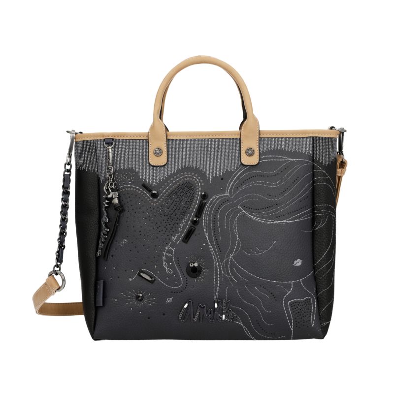 Sac Cabas Studio Navy Hollywood en Synthétique