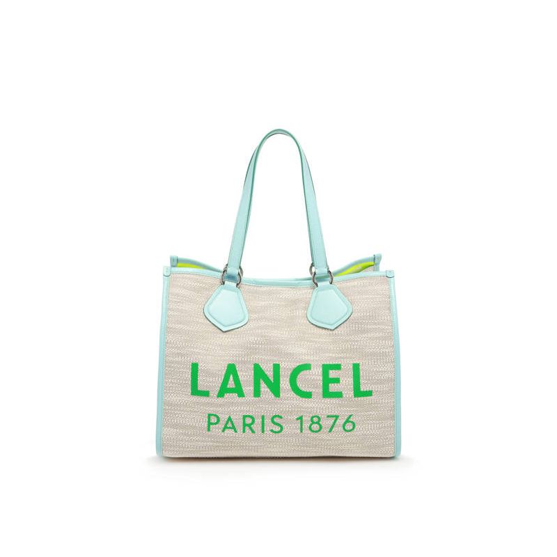 Grand Sac Cabas d'Eté L en Toile de Jute - Lancel