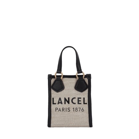 Mini Sac Cabas Vertical d'Eté en Toile de Jute - Lancel