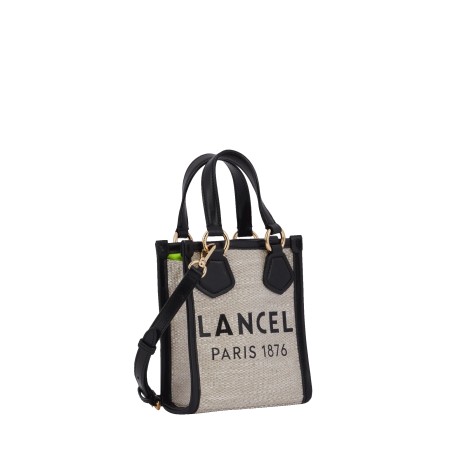 Mini Sac Cabas Vertical d'Eté en Toile de Jute - Lancel