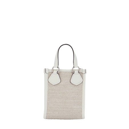 Mini Sac Cabas Vertical d'Eté en Toile de Jute - Lancel