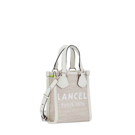 Mini Sac Cabas Vertical d'Eté en Toile de Jute - Lancel