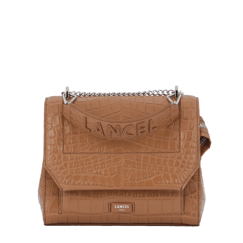 Sac Bandoulière Rabat M Ninon en Cuir Croco - Lancel Sac Bandoulière Rabat M Ninon en Cuir Croco - Lancel