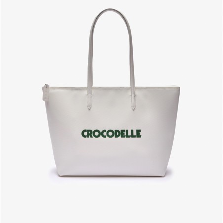 Grand sac cabas Crocodile imprimé héritage - Lacoste