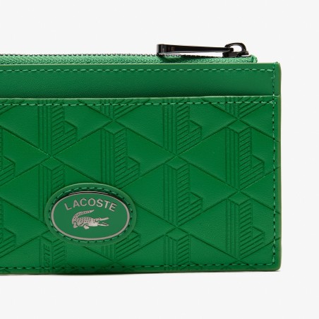 Porte-cartes zippé Nomogramme protection RFID - Lacoste