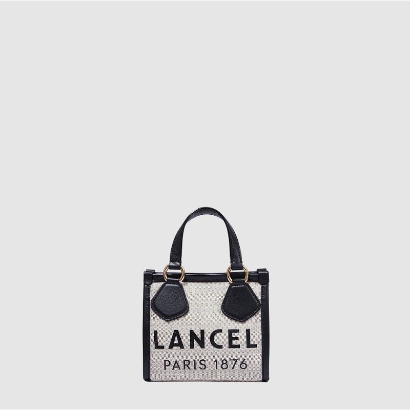 Mini Sac Cabas d'Eté en Toile de Jute - Lancel Mini Sac Cabas d'Eté en Toile de Jute - Lancel