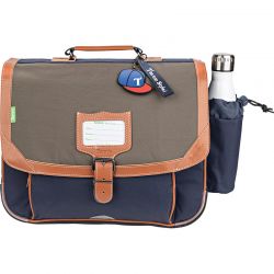 Cartable 38 cm avec Poche Gourde Axel Bleu