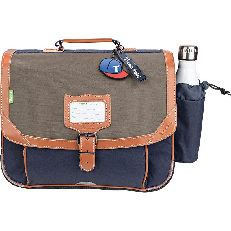 Cartable 38 cm avec Poche Gourde Axel Bleu Cartable 38 cm avec Poche Gourde Axel Bleu