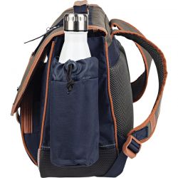 Cartable 38 cm avec Poche Gourde Axel Bleu