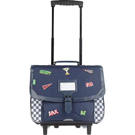 Cartable à Roulettes 38 cm Mathéo Bleu - Tann's