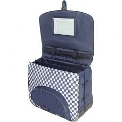 Cartable 38 cm avec Poche Gourde Mathéo Bleu