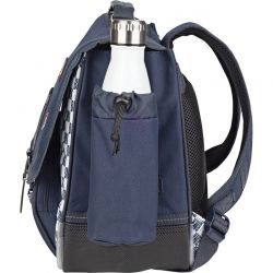 Cartable 38 cm avec Poche Gourde Mathéo Bleu