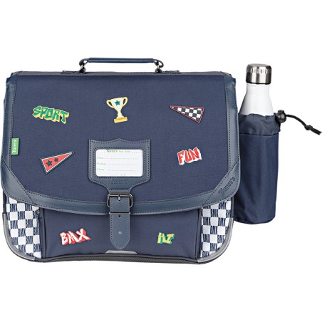 Cartable 38 cm avec Poche Gourde Mathéo Bleu - Tann's