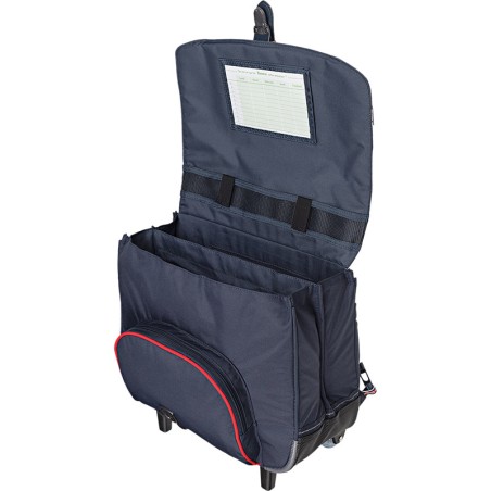 Cartable à Roulettes 38 cm Noé Rouge- Tann's