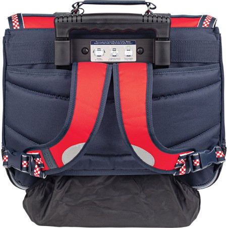 Cartable à Roulettes 38 cm Noé Rouge- Tann's