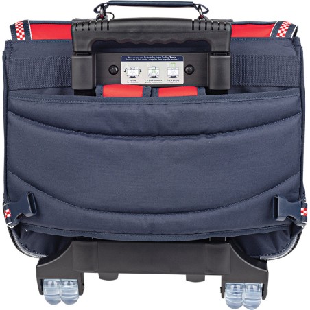 Cartable à Roulettes 38 cm Noé Rouge- Tann's