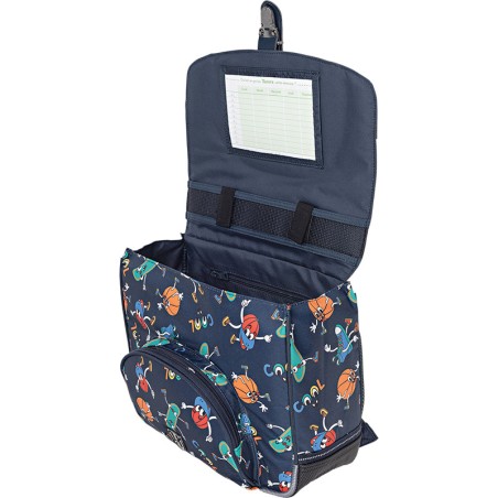 Cartable 32 cm Robin Bleu tann's