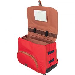 Cartable 38 cm avec Poche Gourde Arthur Rouge