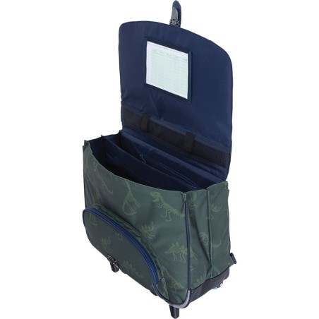 Cartable à Roulettes 38 cm Timothée Vert - Tann's