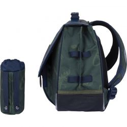Cartable 38 cm avec Poche Gourde Timothée Vert