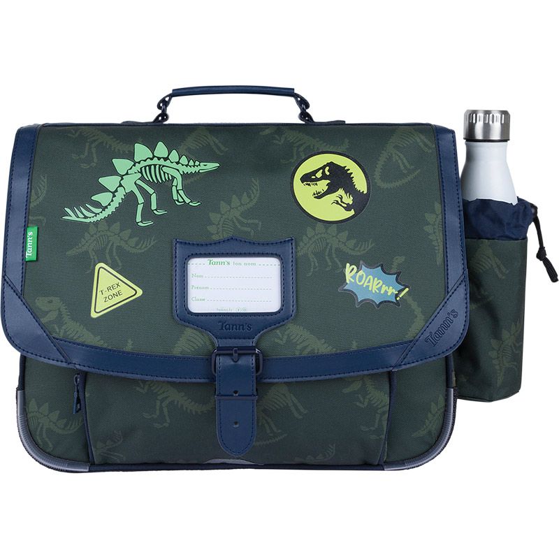 Cartable 38 cm avec Poche Gourde Timothée Vert Cartable 38 cm avec Poche Gourde Timothée Vert