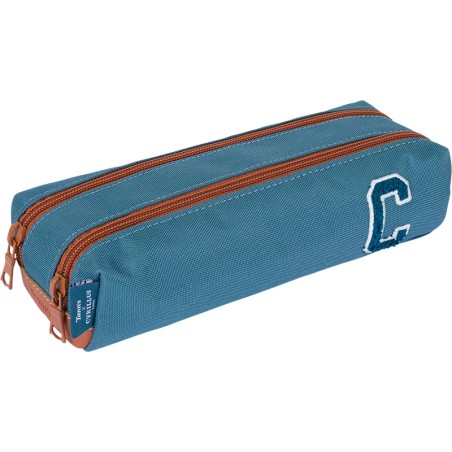 Trousse Double Côme Bleu - Tann's