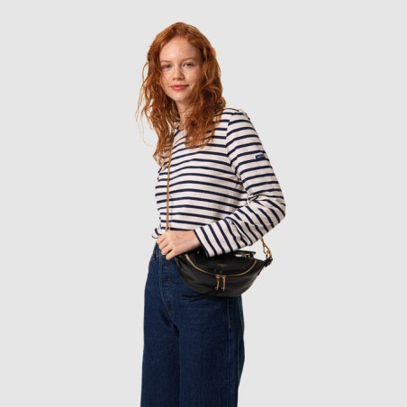 Sac Porté Croisé XS Origami en Cuir