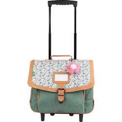 Cartable à Roulettes 38 cm Iris Vert