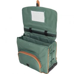 Cartable 38 cm ave Poche Gourde Iris Vert