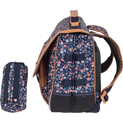 Cartable 38 cm avec Poche Gourde Ava Multicolore