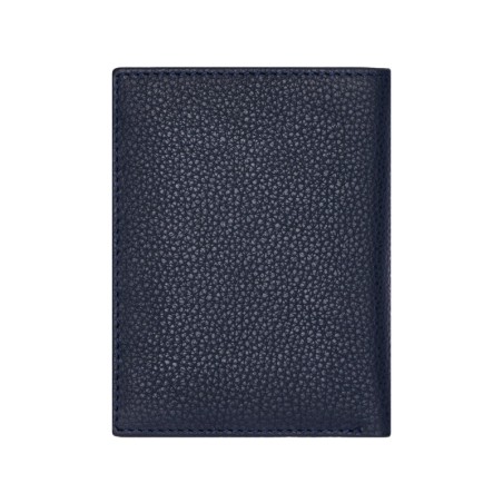 Porte-cartes double Classic grainé navy- Hugo Boss