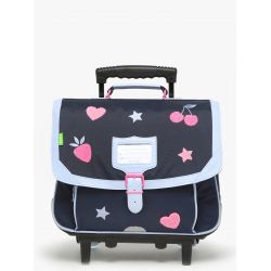 Cartable à Roulettes 38 cm Juliette Bleu