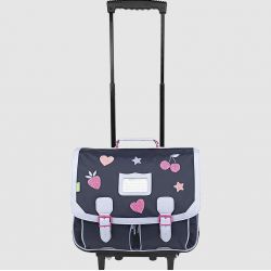 Cartable à Roulettes 38 cm Juliette Bleu