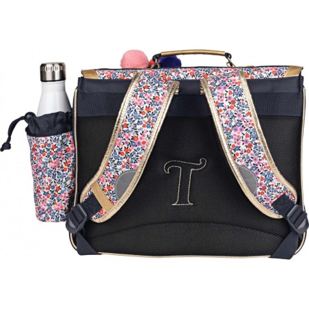 Cartable 38 cm avec Poche Gourde Antonia Bleu