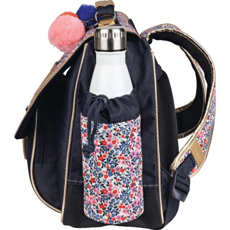 Cartable 38 cm avec Poche Gourde Antonia Bleu