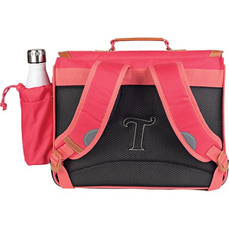 Cartable 38 cm avec Poche Gourde Louise Fuchia - Tann's