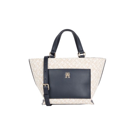 Mini Sac Cabas TH Distinct Monograme en Synthétique