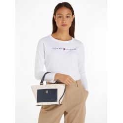 Mini Sac Cabas TH Distinct Monograme en Synthétique