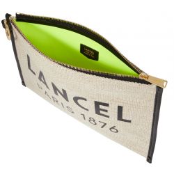 Pochette Zippée Summer Tote L en Toile de Jute