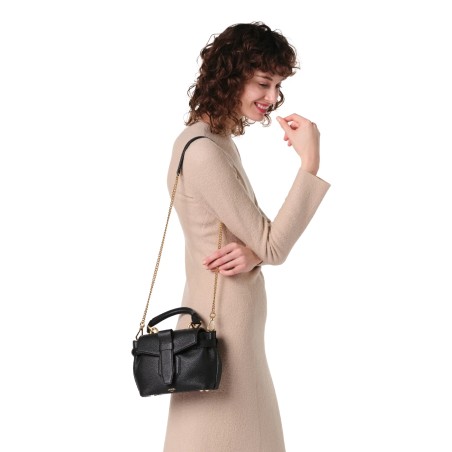 Mini Sac à Main Charlie en Cuir