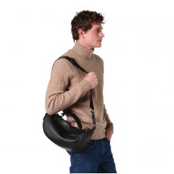 Sac Porté Croisé M Origami en Cuir