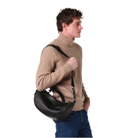 Sac Porté Croisé M Origami en Cuir